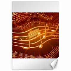 Music Notes Sound Musical Love Canvas 12  X 18 