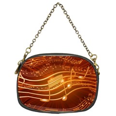 Music Notes Sound Musical Love Chain Purse (two Sides)