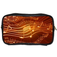 Music Notes Sound Musical Love Toiletries Bag (one Side) by HermanTelo