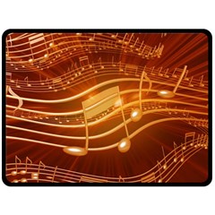 Music Notes Sound Musical Love Fleece Blanket (large) 