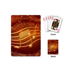 Music Notes Sound Musical Love Playing Cards Single Design (mini)