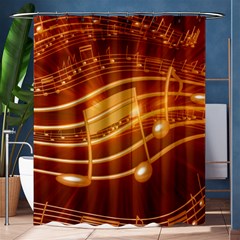 Music Notes Sound Musical Love Shower Curtain 60  X 72  (medium) 