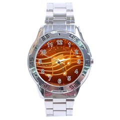 Music Notes Sound Musical Love Stainless Steel Analogue Watch by HermanTelo