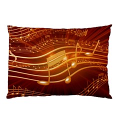 Music Notes Sound Musical Love Pillow Case (two Sides) by HermanTelo