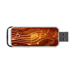 Music Notes Sound Musical Love Portable Usb Flash (one Side) by HermanTelo