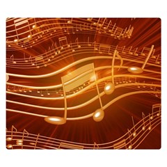 Music Notes Sound Musical Love Double Sided Flano Blanket (small) 