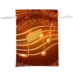 Music Notes Sound Musical Love  Lightweight Drawstring Pouch (xl) by HermanTelo