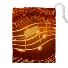 Music Notes Sound Musical Love Drawstring Pouch (5xl)