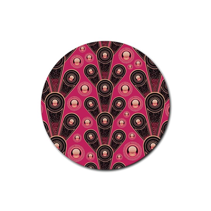 Background Abstract Pattern Rubber Round Coaster (4 pack) 