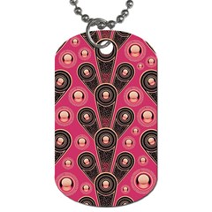 Background Abstract Pattern Dog Tag (two Sides)