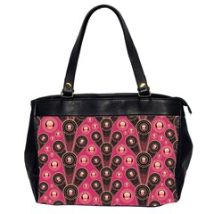 Background Abstract Pattern Oversize Office Handbag (2 Sides)