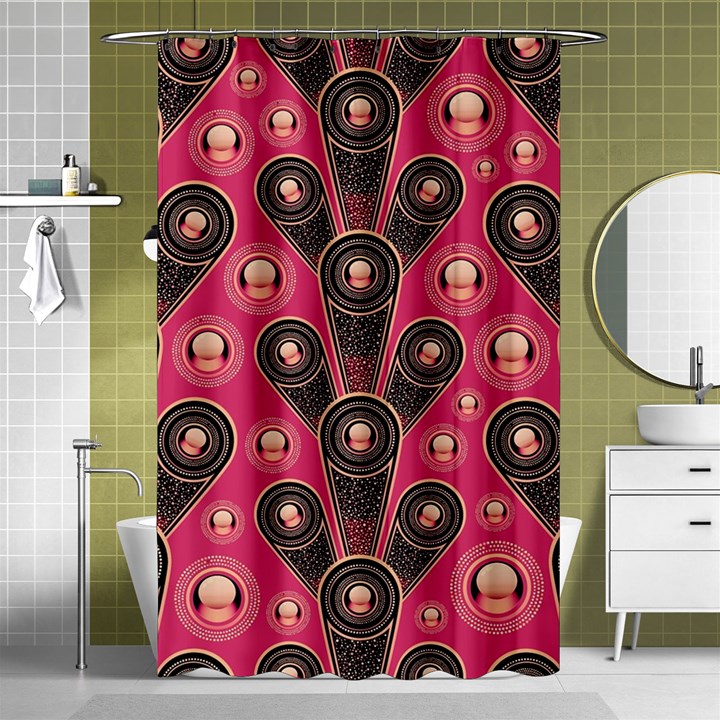 Background Abstract Pattern Shower Curtain 48  x 72  (Small) 