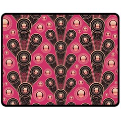 Background Abstract Pattern Double Sided Fleece Blanket (medium) 