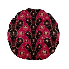 Background Abstract Pattern Standard 15  Premium Flano Round Cushions