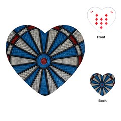 Darts Throw Playing Cards Single Design (heart)