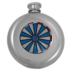 Darts Throw Round Hip Flask (5 Oz)