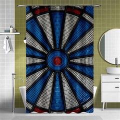 Darts Throw Shower Curtain 48  X 72  (small) 