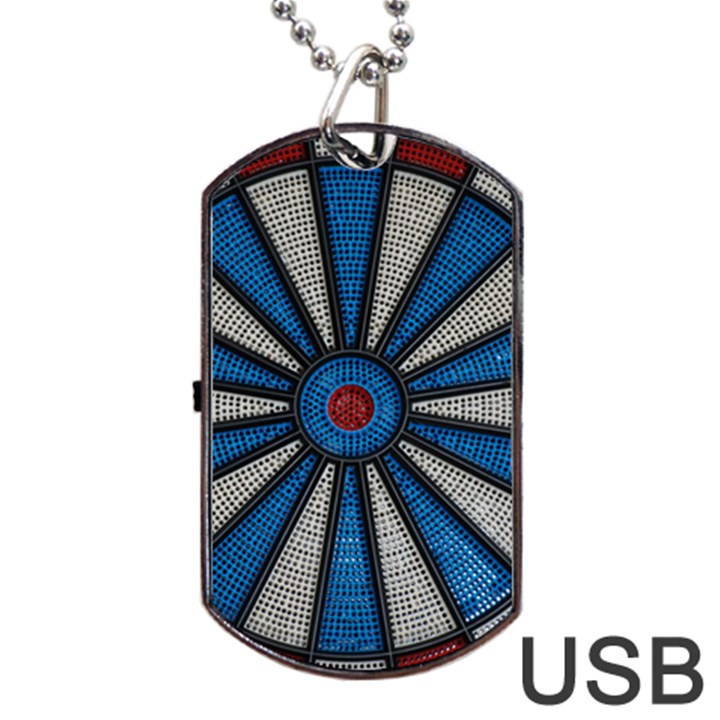 Darts Throw Dog Tag USB Flash (Two Sides)