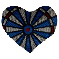 Darts Throw Large 19  Premium Heart Shape Cushions