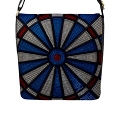 Darts Throw Flap Closure Messenger Bag (l)