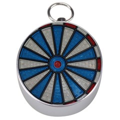 Darts Throw Silver Compasses