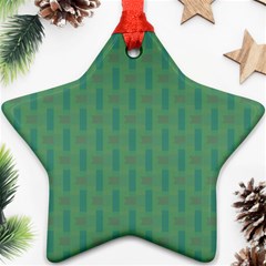 Pattern Background Blure Star Ornament (two Sides)