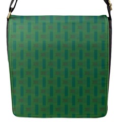 Pattern Background Blure Flap Closure Messenger Bag (s)