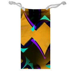 Geometric Gradient Psychedelic Jewelry Bag