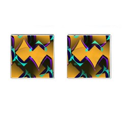 Geometric Gradient Psychedelic Cufflinks (square)