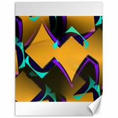 Geometric Gradient Psychedelic Canvas 12  X 16  by HermanTelo