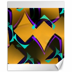 Geometric Gradient Psychedelic Canvas 16  X 20  by HermanTelo