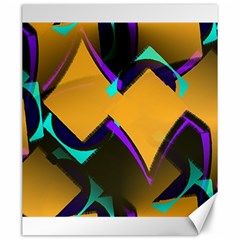 Geometric Gradient Psychedelic Canvas 20  X 24  by HermanTelo