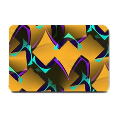 Geometric Gradient Psychedelic Small Doormat 