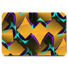 Geometric Gradient Psychedelic Large Doormat 