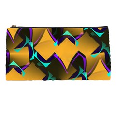 Geometric Gradient Psychedelic Pencil Cases