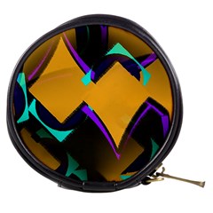 Geometric Gradient Psychedelic Mini Makeup Bag by HermanTelo