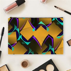 Geometric Gradient Psychedelic Cosmetic Bag (large)