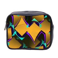 Geometric Gradient Psychedelic Mini Toiletries Bag (two Sides)