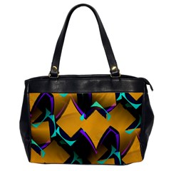 Geometric Gradient Psychedelic Oversize Office Handbag