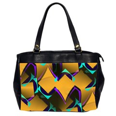 Geometric Gradient Psychedelic Oversize Office Handbag (2 Sides)