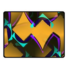 Geometric Gradient Psychedelic Fleece Blanket (small)