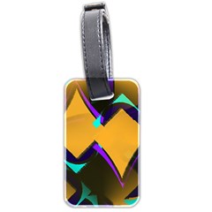 Geometric Gradient Psychedelic Luggage Tag (two Sides)