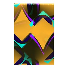 Geometric Gradient Psychedelic Shower Curtain 48  X 72  (small)  by HermanTelo