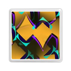 Geometric Gradient Psychedelic Memory Card Reader (square)