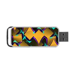 Geometric Gradient Psychedelic Portable Usb Flash (one Side) by HermanTelo