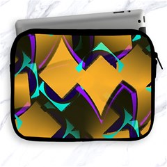 Geometric Gradient Psychedelic Apple Ipad 2/3/4 Zipper Cases