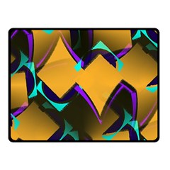 Geometric Gradient Psychedelic Double Sided Fleece Blanket (small) 