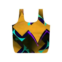 Geometric Gradient Psychedelic Full Print Recycle Bag (s) by HermanTelo