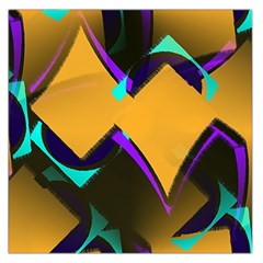 Geometric Gradient Psychedelic Large Satin Scarf (square)