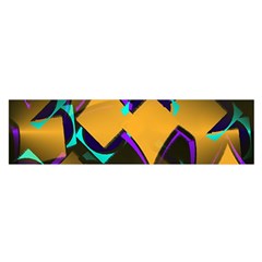 Geometric Gradient Psychedelic Satin Scarf (oblong) by HermanTelo